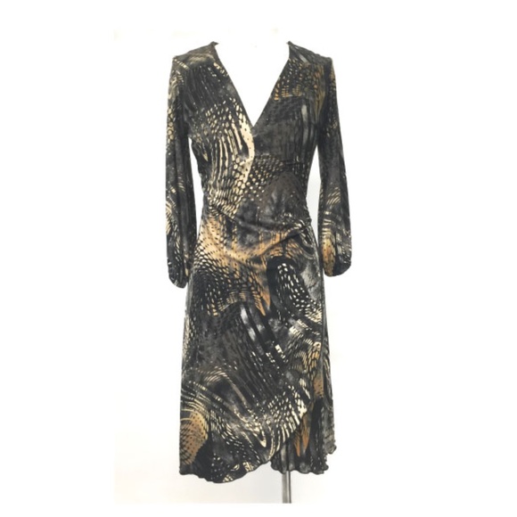 Damzels in this dress Safari Brown Wrap Dress S - Picture 1 of 10